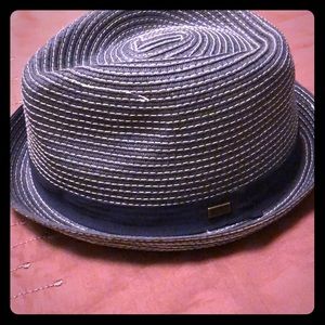 Armani Exchange Straw Fedora